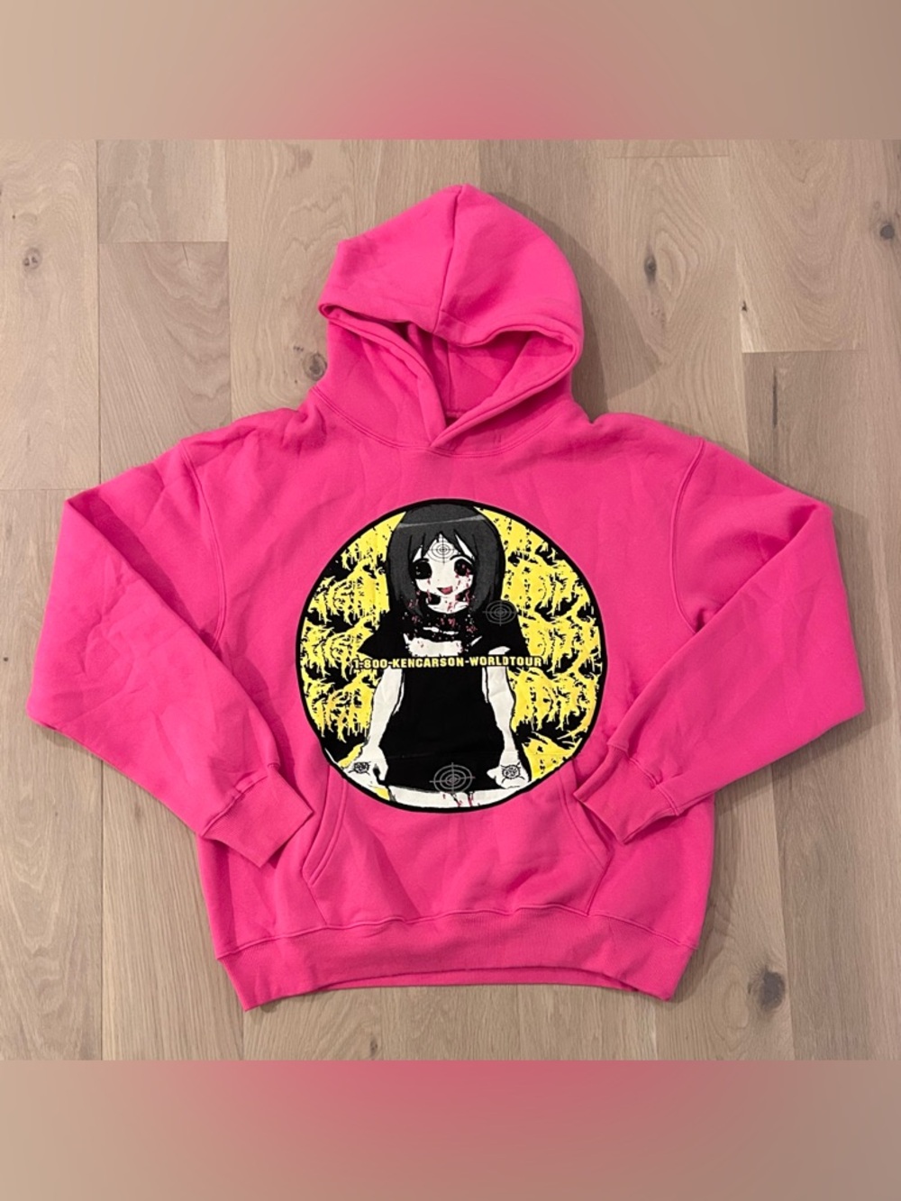 Official Ken Carson x Droland Miller Live a Great Chaos Tour Hooded Sweatshirt